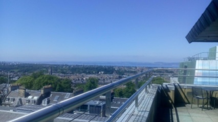 Edinburgh view from balcony 2
