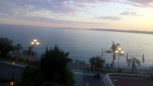 Evening view Baie des Anges 2