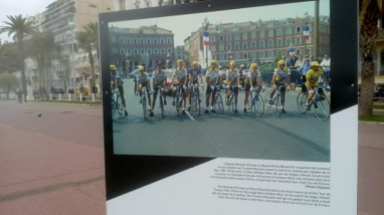 Tour de France display on prom